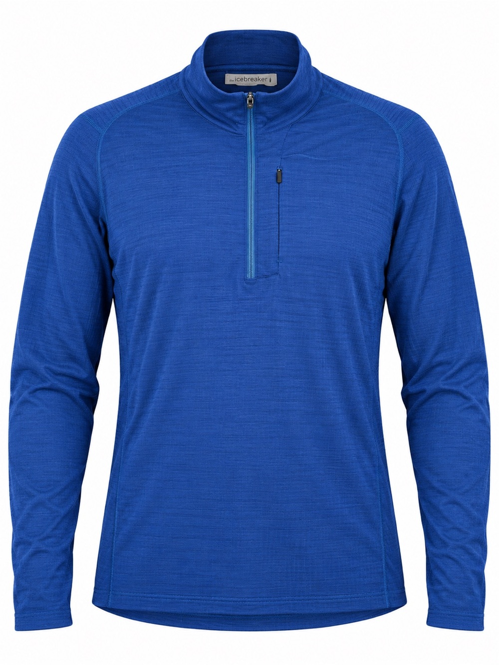 Icebreaker 100% Wool 1/2 Zip Base Layer Blue Large Outdoor Hiking Gorpcore Fall